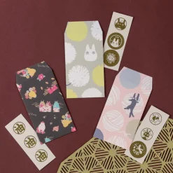 Maison Ghibli 6 Enveloppes & autocollants Totoro Pissenlit - Mon voisin Totoro