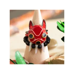 Maison Ghibli Bague 3 anneaux Masque de San - Princesse Mononoké