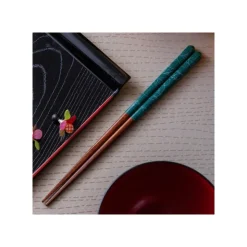Maison Ghibli Baguettes laquées 21cm Esquisses Vert foncé - Mon Voisin Totoro