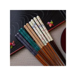 Maison Ghibli Baguettes laquées 21cm Esquisses Vert foncé - Mon Voisin Totoro