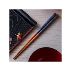 Maison Ghibli Baguettes laquées 21cm Esquisses Bleu marine - Mon Voisin Totoro
