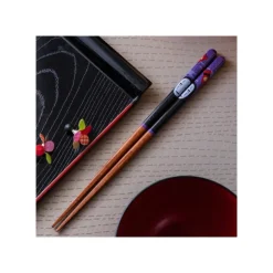 Maison Ghibli Baguettes laquées 21cm No Face & Lanternes - Le Voyage de Chihiro