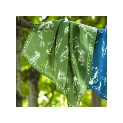 Maison Ghibli Bandana Vivre ensemble vert - Princesse Mononoké