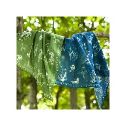 Maison Ghibli Bandana Vivre ensemble vert - Princesse Mononoké