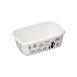 Maison Ghibli Beurrier émail avec couvercle bois Viennoiseries 500ml - Kiki la peti
