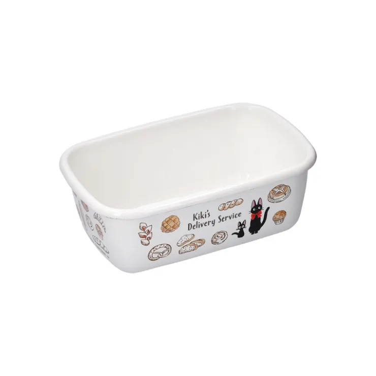 Maison Ghibli Beurrier émail avec couvercle bois Viennoiseries 500ml - Kiki la peti