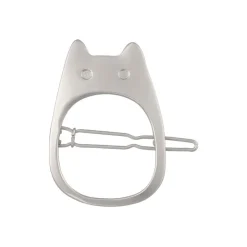 Maison Ghibli Bijou Barette Totoro Blanc Metal- Mon Voisin Totoro