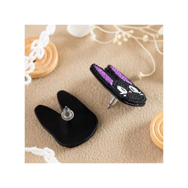Maison Ghibli Bijou Boucle d’oreilles Broderie Jiji - Kiki la petite sorcière