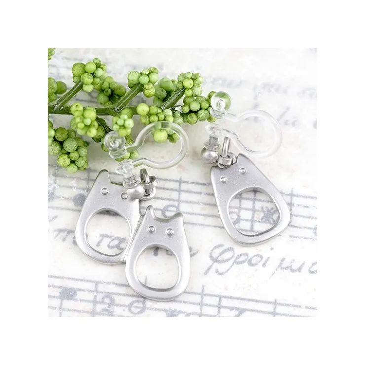 Maison Ghibli Bijou Boucles d’oreilles à clips Totoro Blanc Metal- Mon Voisin Totor