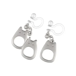 Maison Ghibli Bijou Boucles d’oreilles à clips Totoro Blanc Metal- Mon Voisin Totor