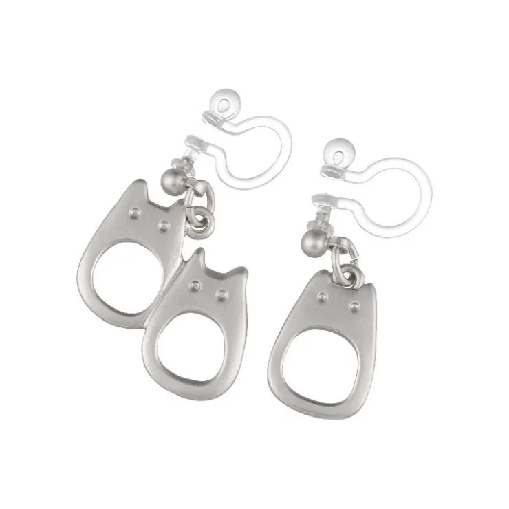 Maison Ghibli Bijou Boucles d’oreilles à clips Totoro Blanc Metal- Mon Voisin Totor