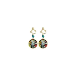 Maison Ghibli Bijou Boucles d’oreilles à clips Louise & Baron Vitrail - Si tu tends
