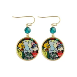 Maison Ghibli Bijou Boucles d’oreilles Louise et Baron Vitrail- Si tu tends l'oreil