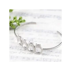 Maison Ghibli Bijou Bracelet Guirlande Totoro Blanc Metal- Mon Voisin Totoro