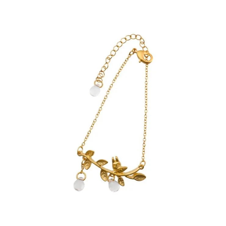 Maison Ghibli Bijou Bracelet Totoro Blanc Caché Dans Une Feuille -Mon Voisin Totoro