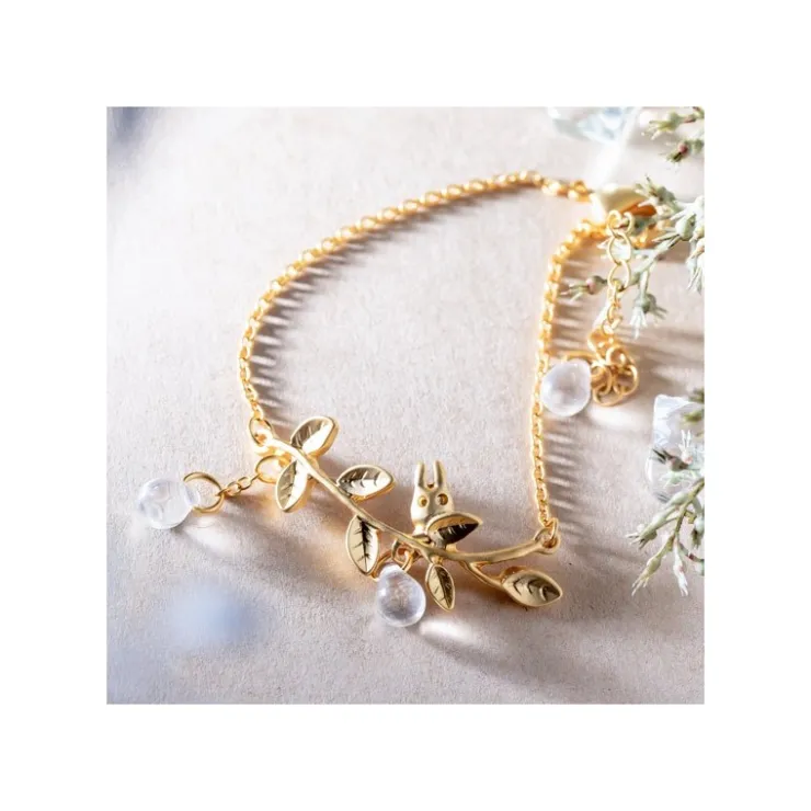 Maison Ghibli Bijou Bracelet Totoro Blanc Caché Dans Une Feuille -Mon Voisin Totoro