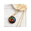Maison Ghibli Bijou Pendentif Calcifer Vitrail- Le Château ambulant