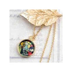 Maison Ghibli Bijou Pendentif Louise Et Baron Vitrail - Si tu tends l'oreille
