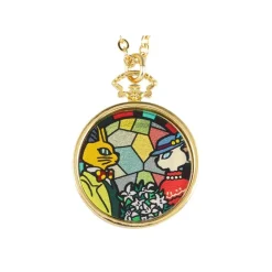 Maison Ghibli Bijou Pendentif Louise Et Baron Vitrail - Si tu tends l'oreille