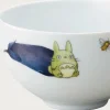 Maison Ghibli Bol 13cm Totoro Aubergine et fleur - Mon Voisin Totoro