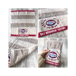 Maison Ghibli Boîte cadeau 3 serviettes Couture en denim - Mon Voisin Totoro