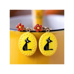 Maison Ghibli Boucles d’oreilles à clips fantaisie jaunes Jiji - Kiki la petite sor