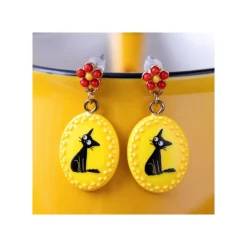 Maison Ghibli Boucles d’oreilles fantaisie jaunes Jiji - Kiki la petite sorcière