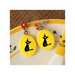 Maison Ghibli Boucles d’oreilles fantaisie jaunes Jiji - Kiki la petite sorcière