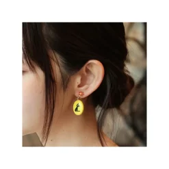 Maison Ghibli Boucles d’oreilles fantaisie jaunes Jiji - Kiki la petite sorcière