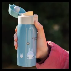 Maison Ghibli Bouteille Thermos 350ml Bleu mat - Mon Voisin Totoro
