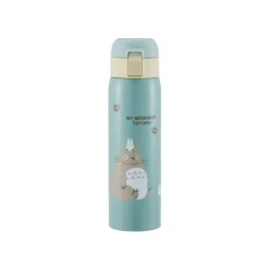 Maison Ghibli Bouteille Thermos 480ml Vert pâle mat - Mon Voisin Totoro
