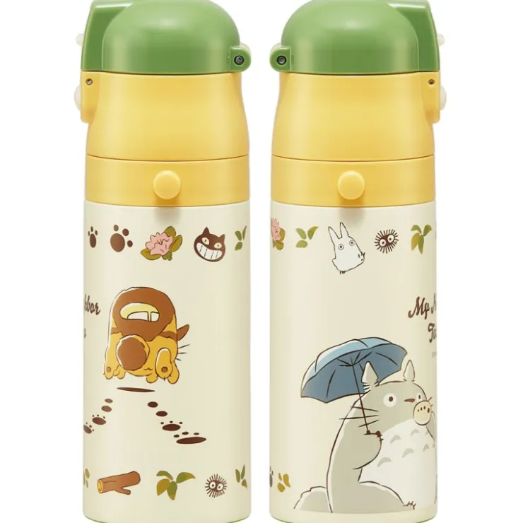 Maison Ghibli Bouteille Thermos ouverture double Totoro & Chatbus - Mon Voisin Toto