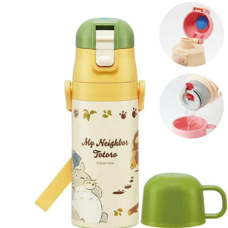Maison Ghibli Bouteille Thermos ouverture double Totoro & Chatbus - Mon Voisin Toto