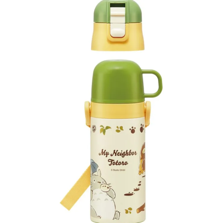 Maison Ghibli Bouteille Thermos ouverture double Totoro & Chatbus - Mon Voisin Toto
