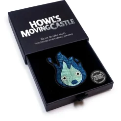 Maison Ghibli Broche Cannetille Calcifer bleu - Le Château Ambulant