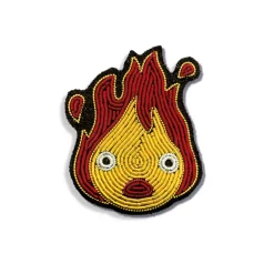 Maison Ghibli Broche Cannetille Calcifer jaune - Le Château Ambulant