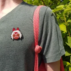 Maison Ghibli Broche cannetille Masque de San - Princesse Mononoké