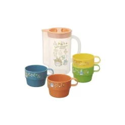 Maison Ghibli Carafe Et 4 Tasses Totoro Fleur - Mon Voisin Totoro