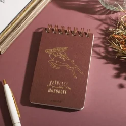 Maison Ghibli Carnet à spirales gauffré 11,5×7,2cm Ashitaka & Yakkuru - Princesse M