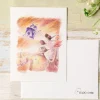 Maison Ghibli Carte de vœux aquarelle 24 x 15,8 cm Sauvetage - Le Château dans le c