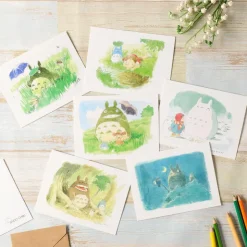 Maison Ghibli Carte de vœux aquarelle 24 x 15,8 cm Hydravion - Porco Rosso