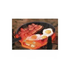 Maison Ghibli Carte Postale Calcifer œuf & bacon - Le Château ambulant