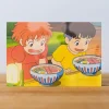 Maison Ghibli Carte Postale Ponyo & Sosuke ramen - Ponyo sur la falaise