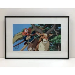 Maison Ghibli CELLULOID D'ART ASHITAKA PART AU COMBAT - STUDIO GHIBLI