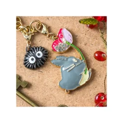 Maison Ghibli Chaînette Charms Totoro Gris & Fleur - Mon Voisin Totoro
