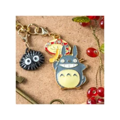Maison Ghibli Chaînette Charms Totoro Gris & Champignon - Mon Voisin Totoro