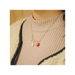 Maison Ghibli Collier Totoro Blanc Et Fraises - Mon Voisin Totoro
