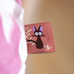 Maison Ghibli Coussin brique moiré Jiji silhouette   - Kiki la petite sorcière