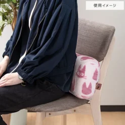 Maison Ghibli Coussin brique moiré Jiji silhouette   - Kiki la petite sorcière