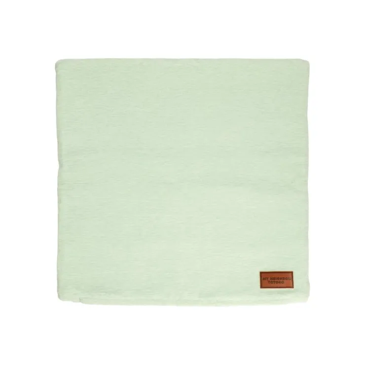 Maison Ghibli Coussin Totoro Feuilles Bleues et Vertes 45x45 cm - Mon Voisin Totoro